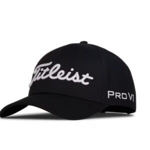 Titleist Pro V1 Golf Hat Black‎ FootJoy Adjustable Mens Golf Cap